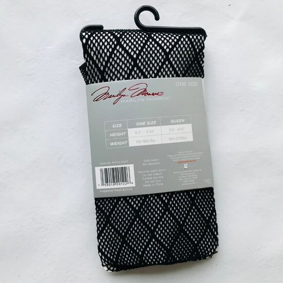 Marilyn Monroe Openwork  Tights Black Size : OS   MSRP : $20 - Picture 3 of 3